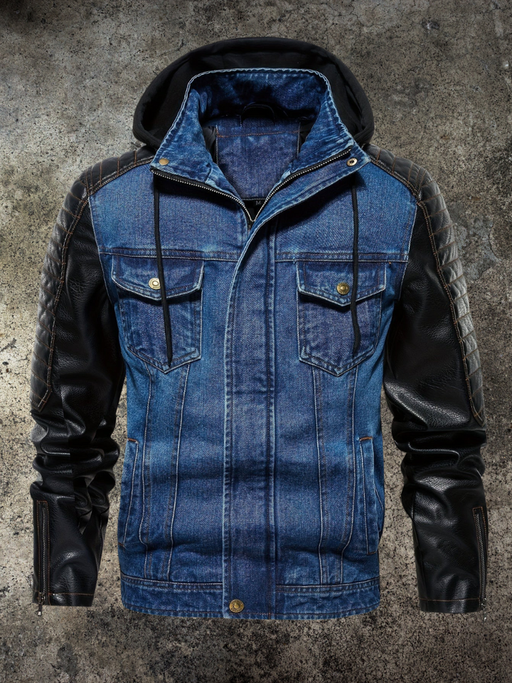 JACK HARRISON™ | HYBRID HOODED DENIM JACKET