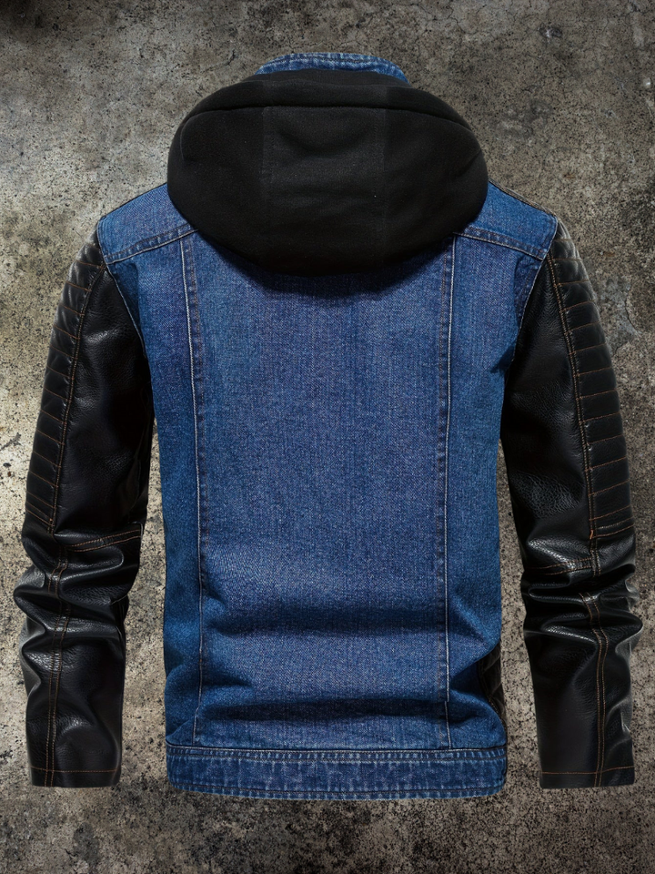 JACK HARRISON™ | HYBRID HOODED DENIM JACKET