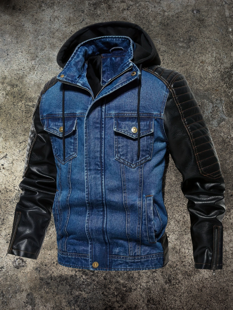JACK HARRISON™ | HYBRID HOODED DENIM JACKET