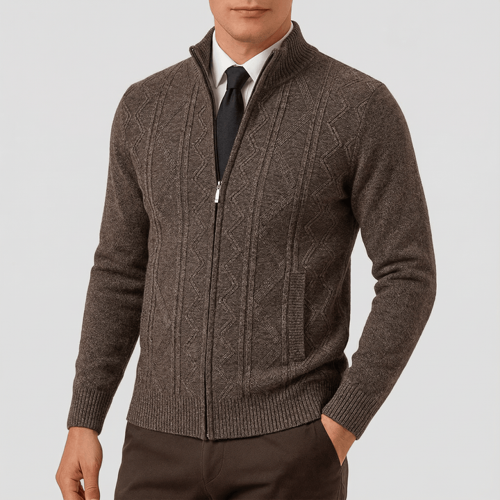 Declan | Zip-Up Cardigan Sweater