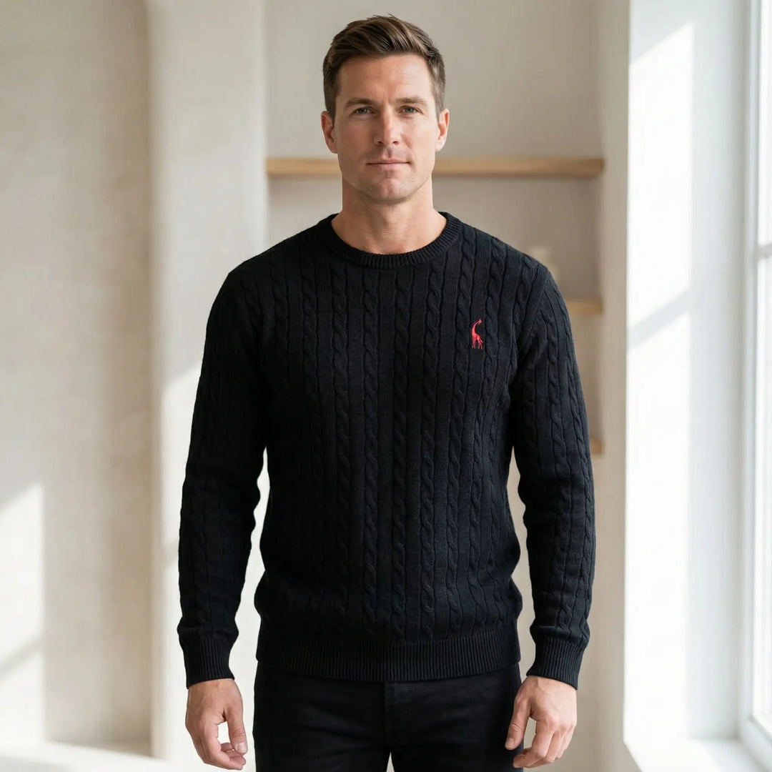 Blake | Men’s Cable Knit Crewneck Sweater