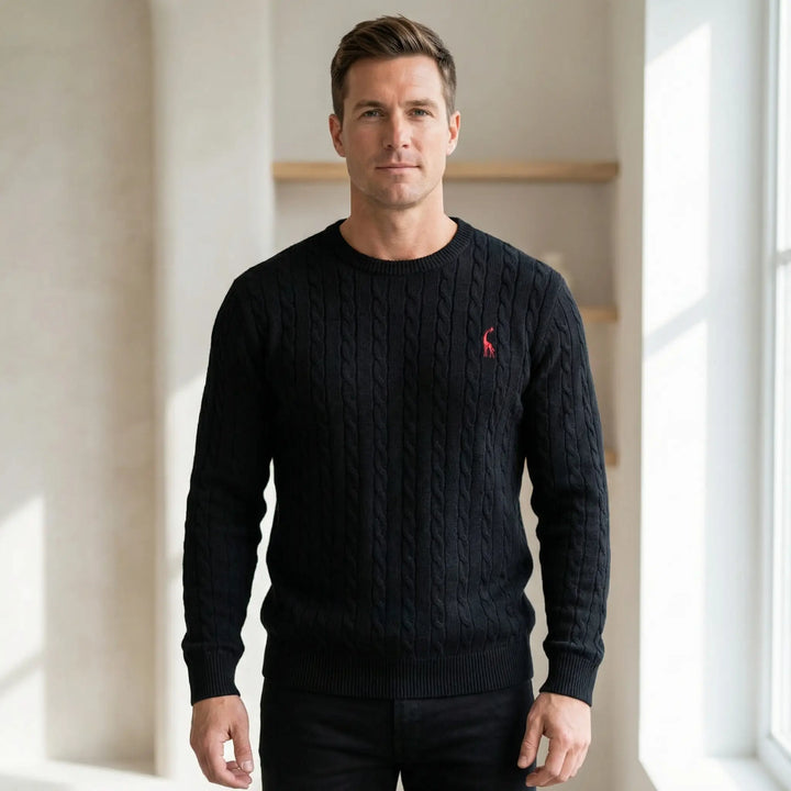 Blake | Men’s Cable Knit Crewneck Sweater