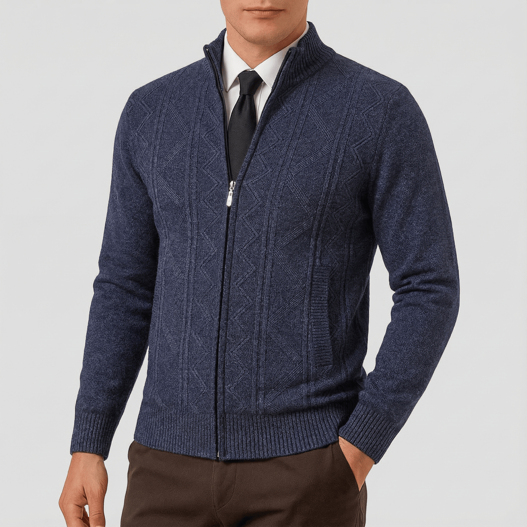 Declan | Zip-Up Cardigan Sweater