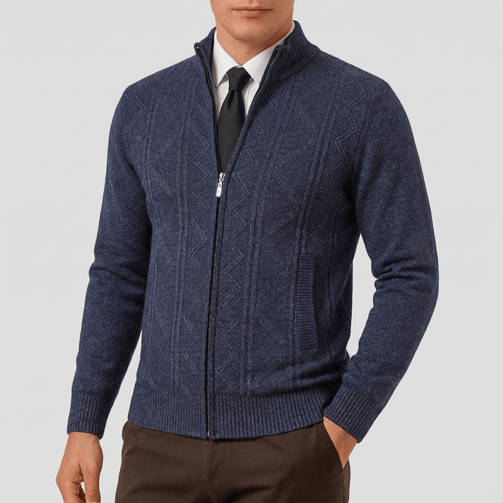Declan | Zip-Up Cardigan Sweater