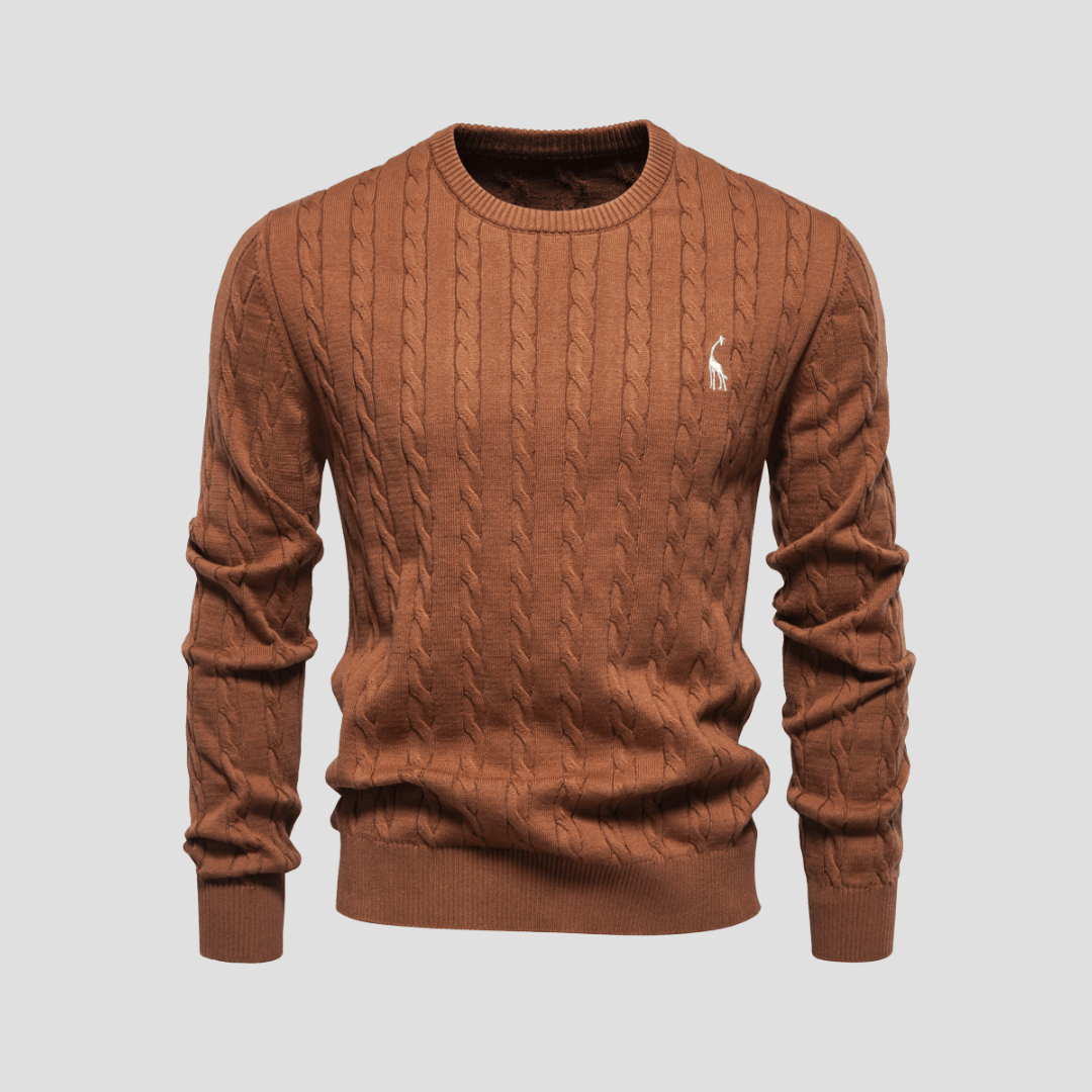 Blake | Men’s Cable Knit Crewneck Sweater