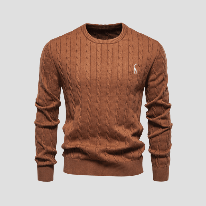 Blake | Men’s Cable Knit Crewneck Sweater