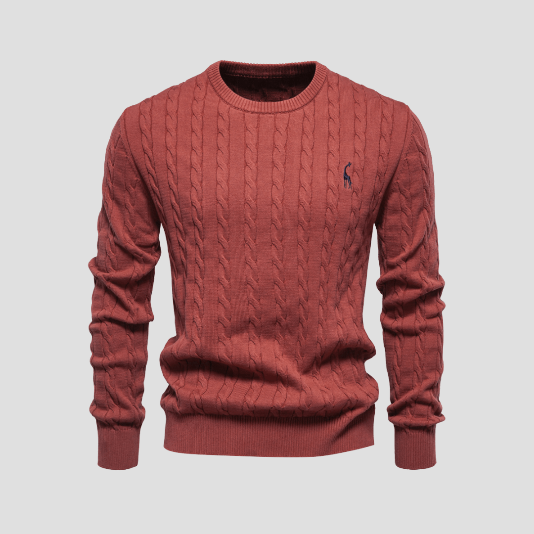Blake | Men’s Cable Knit Crewneck Sweater