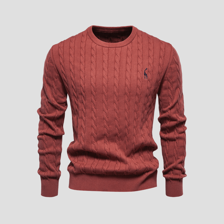 Blake | Men’s Cable Knit Crewneck Sweater