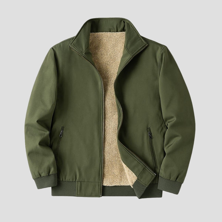 Ashbury | Fleece Lined Windbreaker Bomber Jacket for Men
