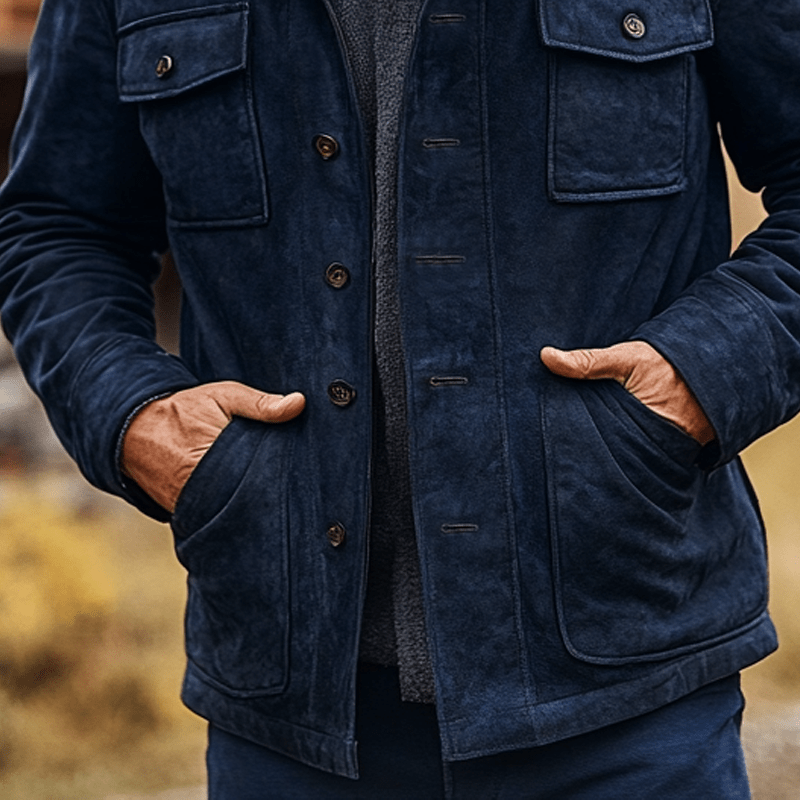 Ethan | Vintage Suede Lapel Coat