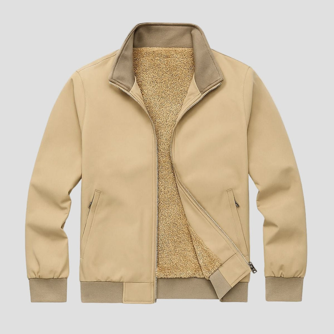 Ashbury | Fleece Lined Windbreaker Bomber Jacket for Men