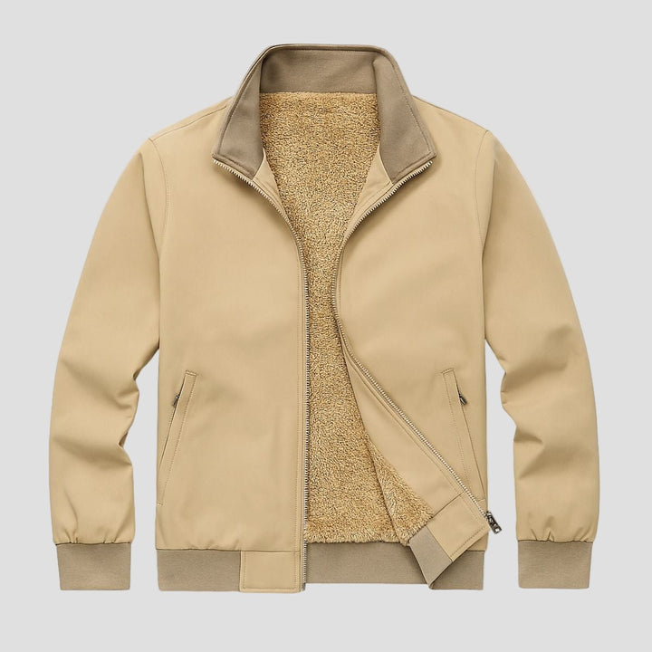 Ashbury | Fleece Lined Windbreaker Bomber Jacket for Men