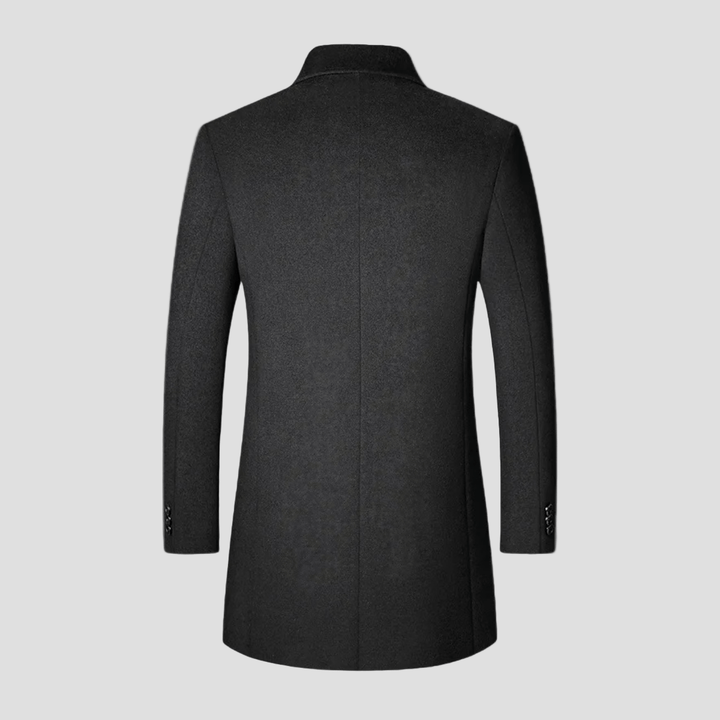 Alder | Elegant Long Wool Blend Coat for Men