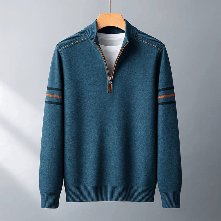 Elijah| Modern Half-Zip Sweater Ease