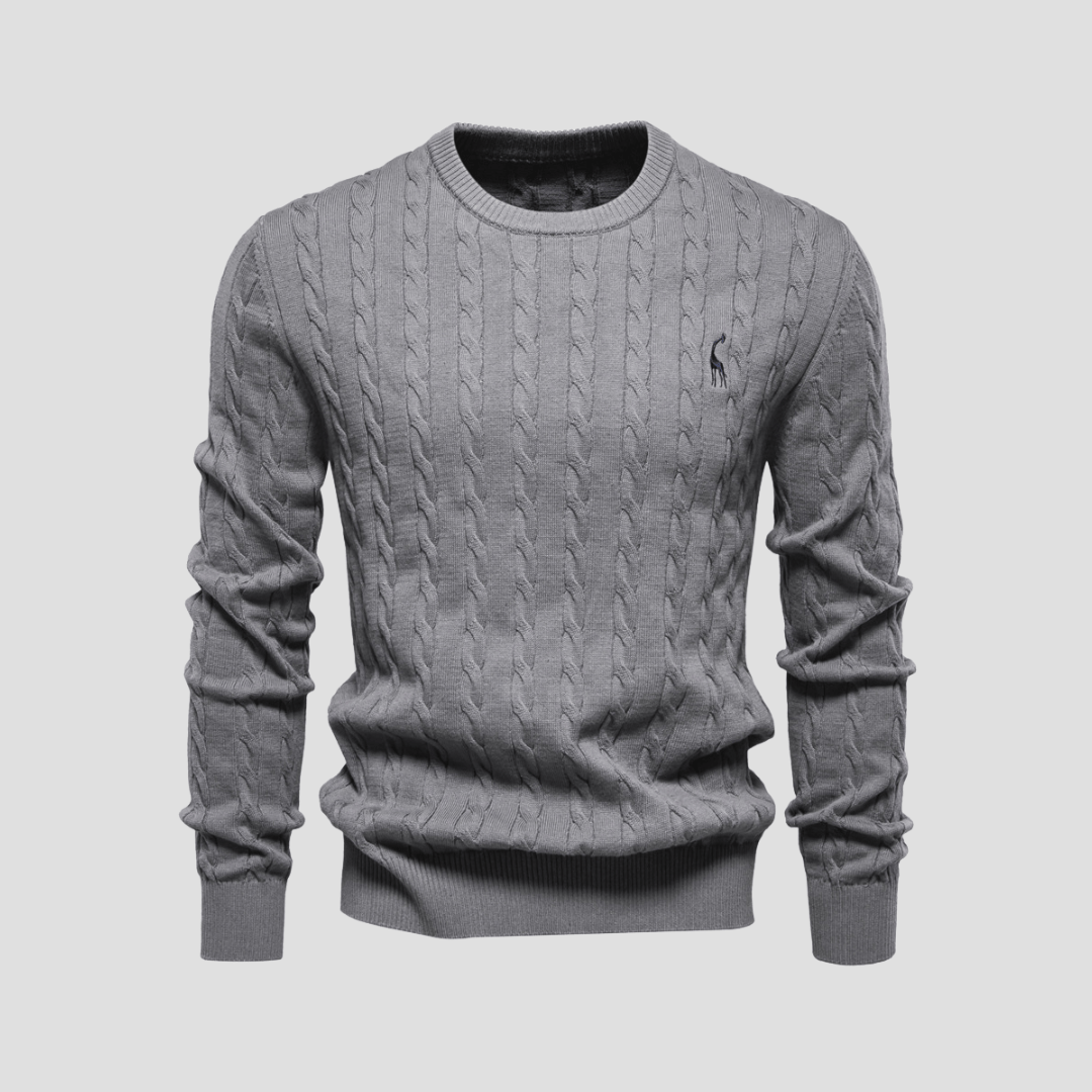 Blake | Men’s Cable Knit Crewneck Sweater