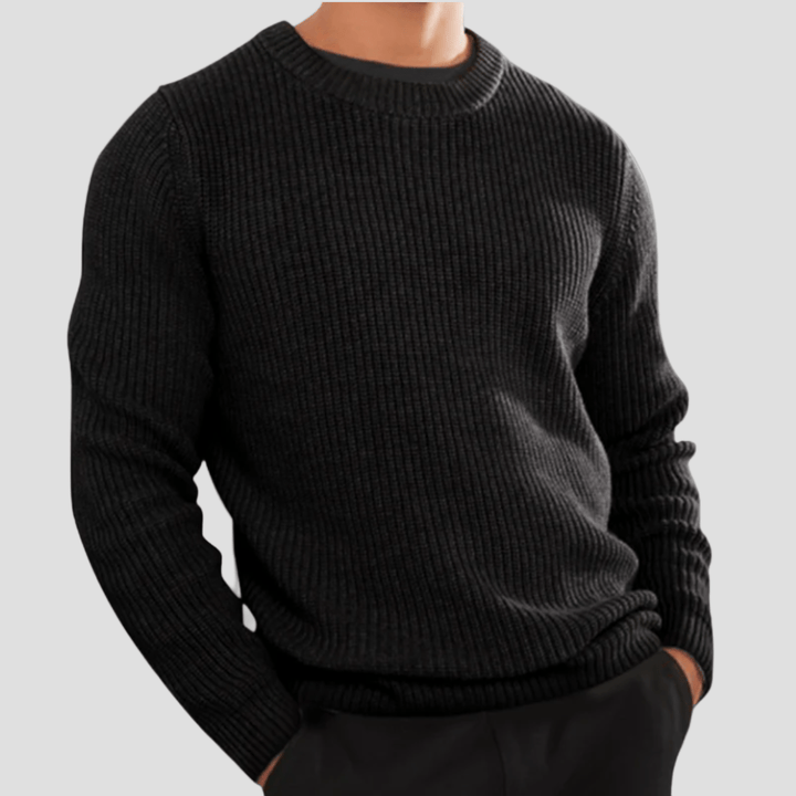 Owen | Men’s Cotton Blend Ribbed Crewneck Sweater