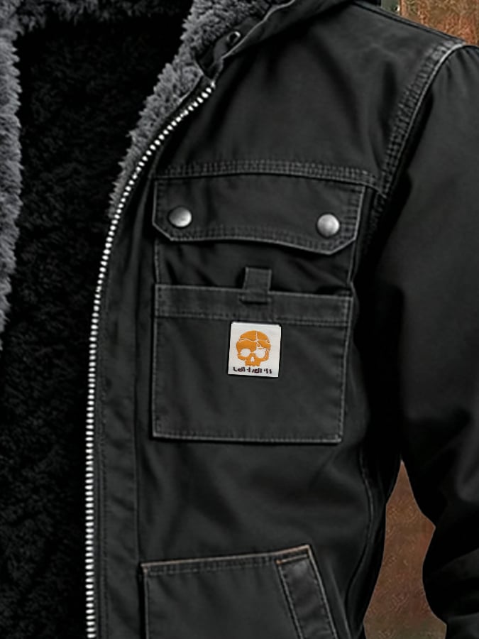 JAMES | RETRO OUTDOOR COTTON JACKET WITH FLEECE LINING