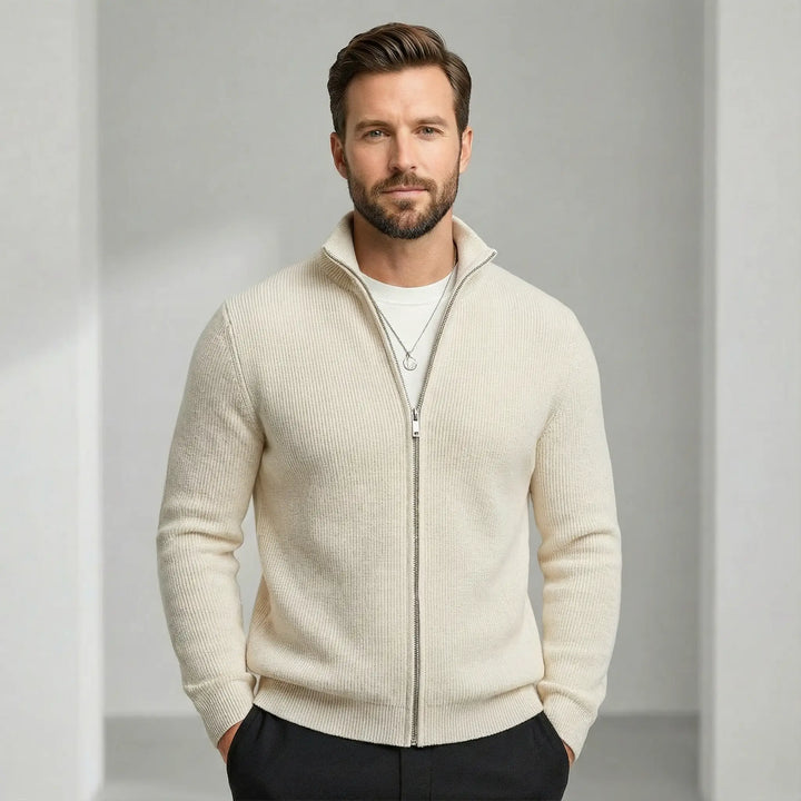 Mason | Cozy Knitted Zip Sweater
