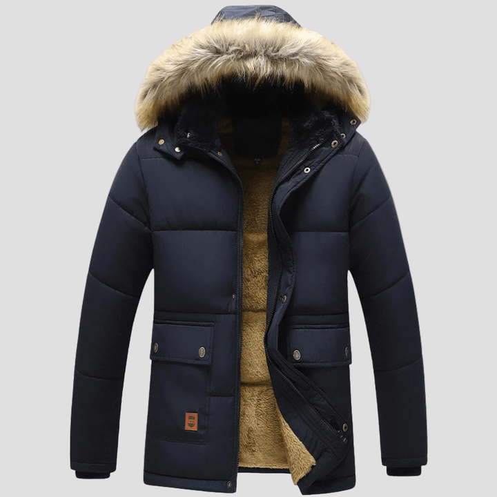 Cremont | Warm Hooded Parka Jacket with Fur Collar