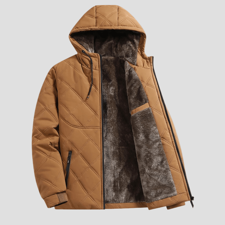 Colebrook | Hooded Quilted Fleece Lined Winter Jacket