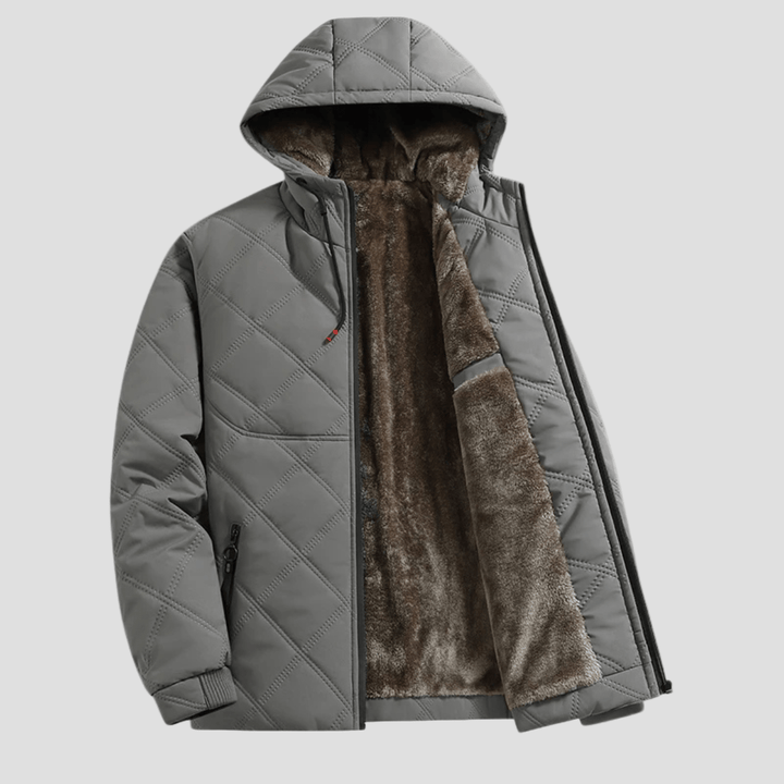 Colebrook | Hooded Quilted Fleece Lined Winter Jacket