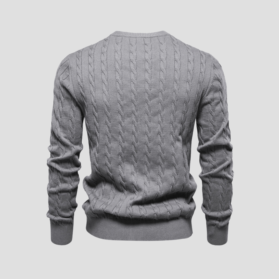 Blake | Men’s Cable Knit Crewneck Sweater