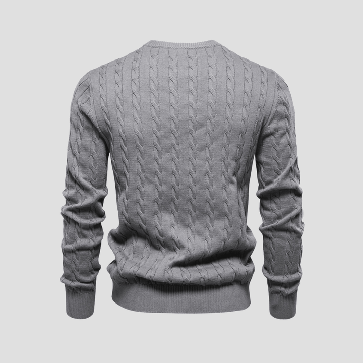 Blake | Men’s Cable Knit Crewneck Sweater