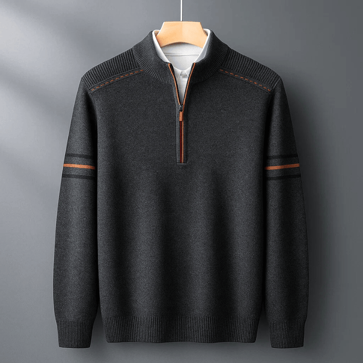 Elijah| Modern Half-Zip Sweater Ease