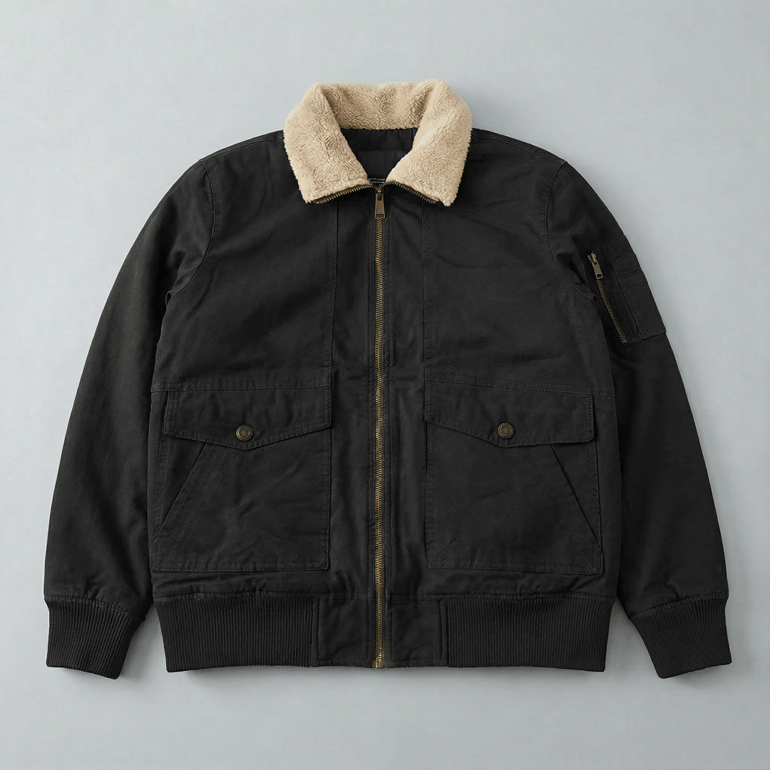Langley | Fleece Lined Bomber Jacket for Men