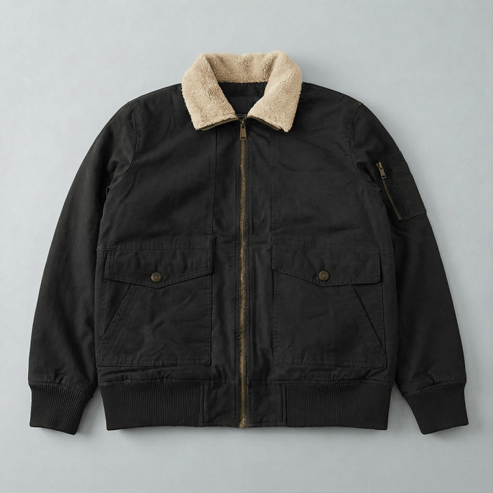 Langley | Fleece Lined Bomber Jacket for Men