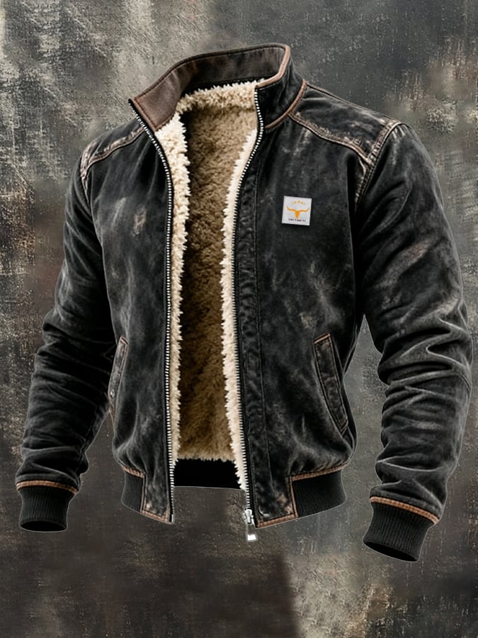 RICARDO | THERMAL LEATHER-EFFECT JACKET WITH ULTRA-WARM FUR LINING