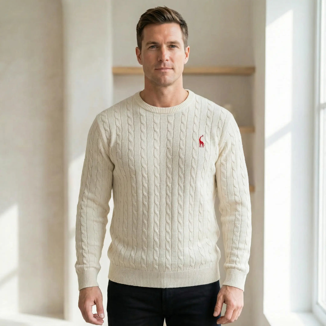 Blake | Men’s Cable Knit Crewneck Sweater