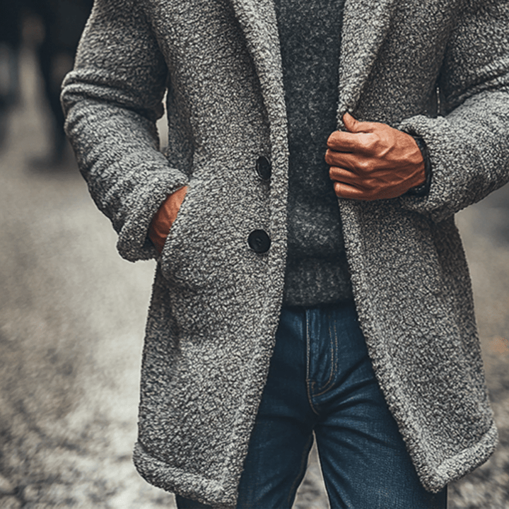 Nathan | Polar Fleece Lapel Coat