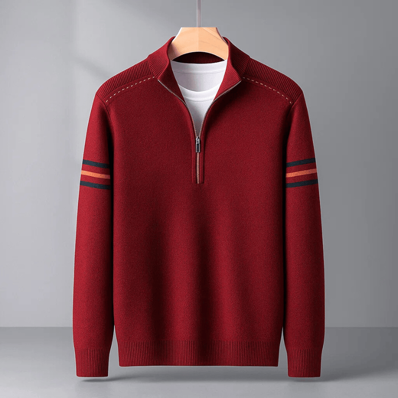 Elijah| Modern Half-Zip Sweater Ease