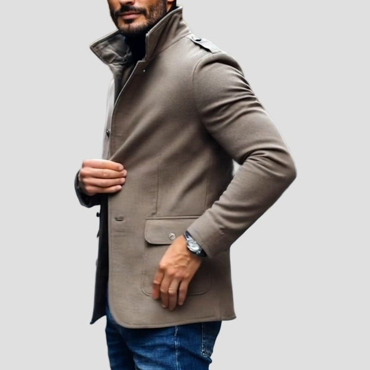 Eli | Casual Lapel Single-Breasted Short Coat