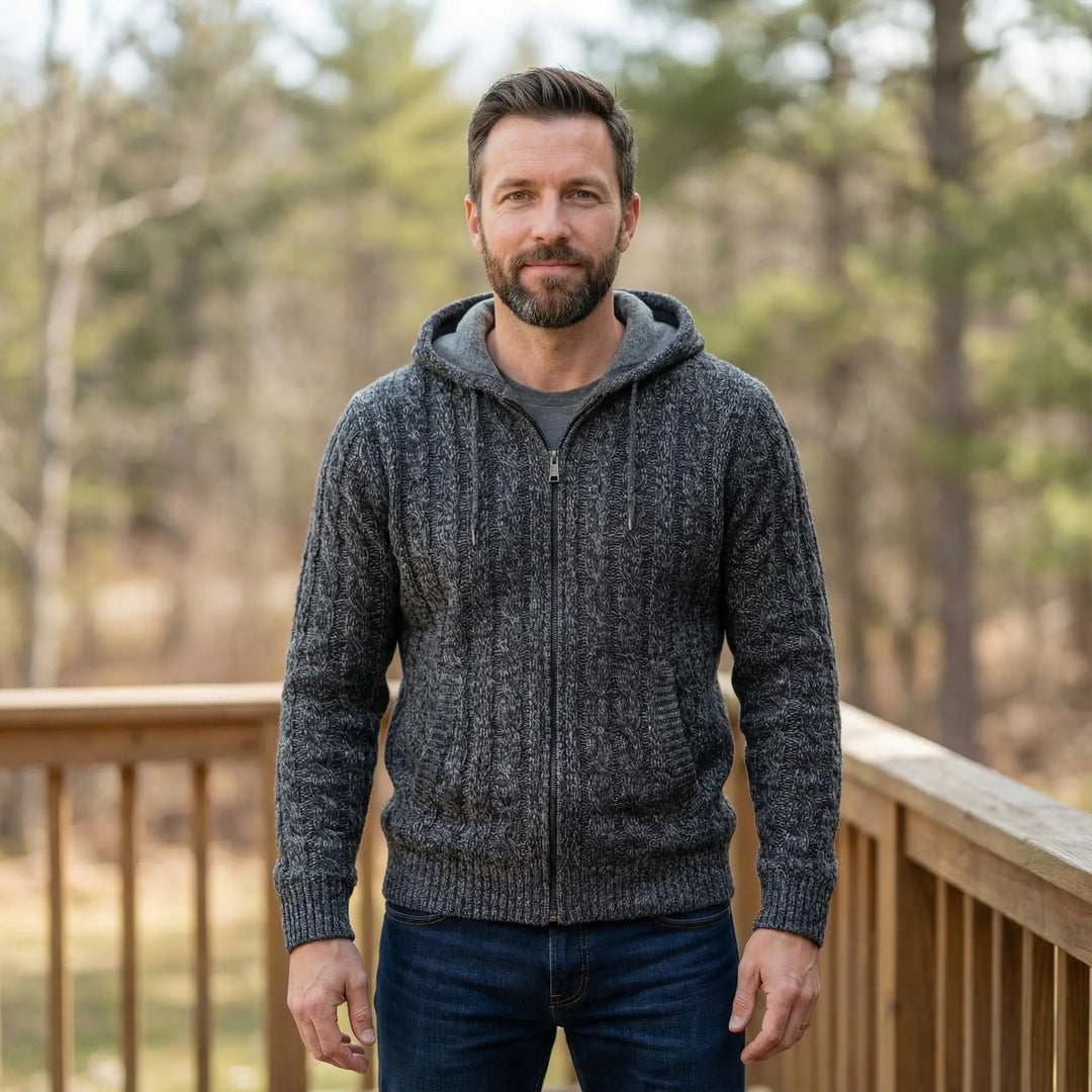Gavin | Cozy Wool Hooded Sweater