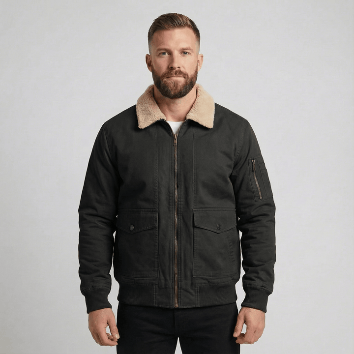 Langley | Fleece Lined Bomber Jacket for Men