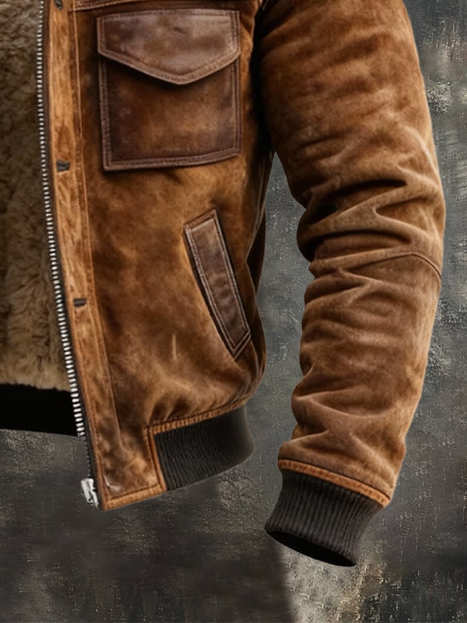 JACK HARRISON™ | SHERPA LEATHER JACKET