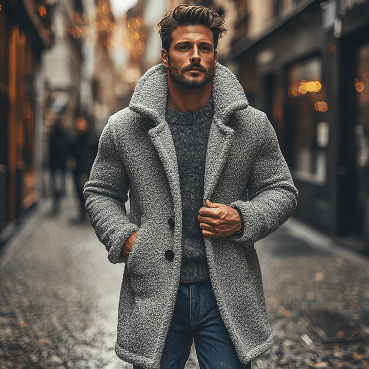 Nathan | Polar Fleece Lapel Coat