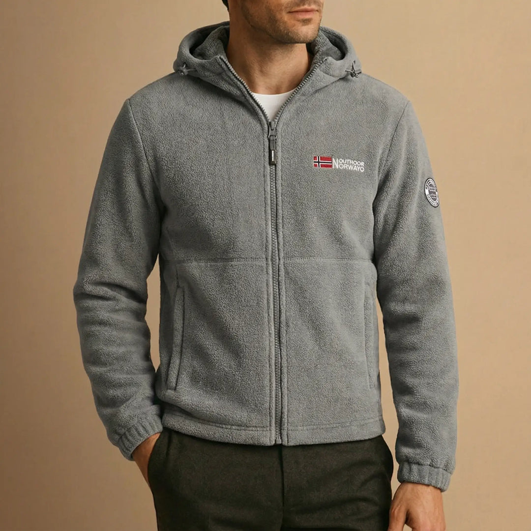 Heavyweight Sherpa-Lined Fleece Jacket