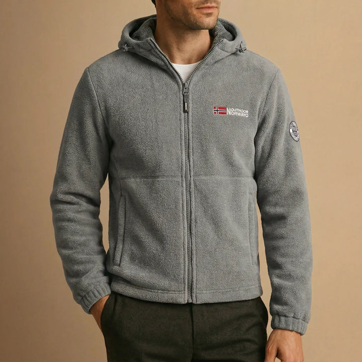 Heavyweight Sherpa-Lined Fleece Jacket