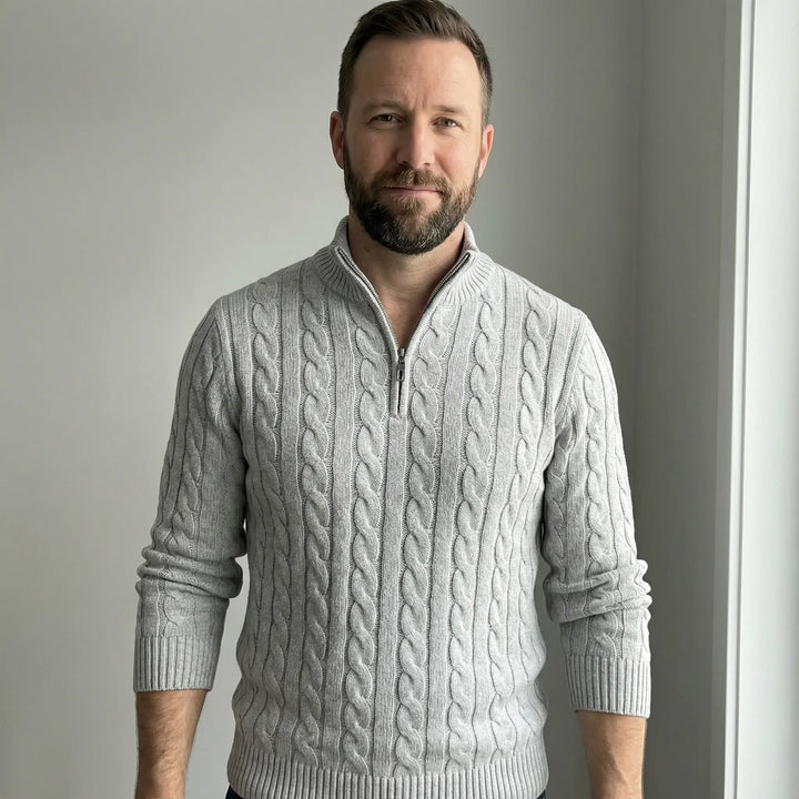 Leo | Men’s Half-Zip Cotton Sweater
