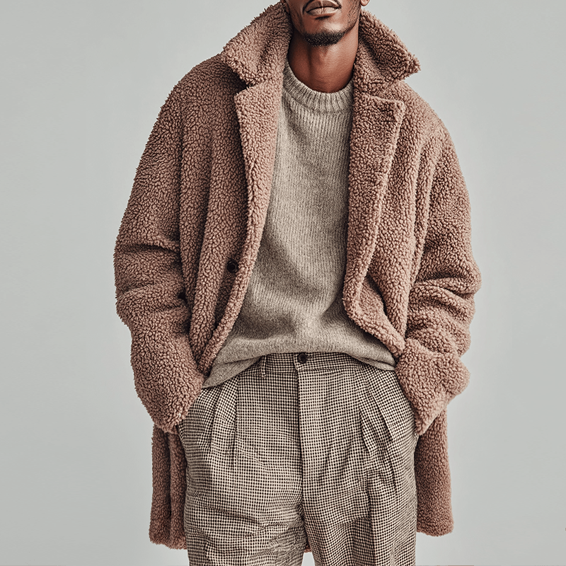Logan | Polar Fleece Button Coat