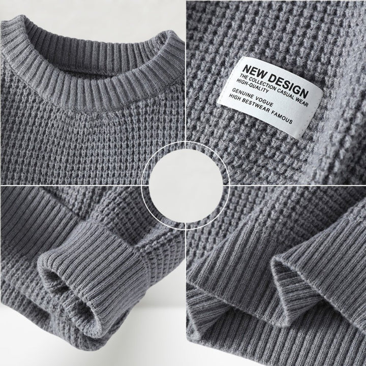 Aiden | Classic Knit Crewneck Sweater
