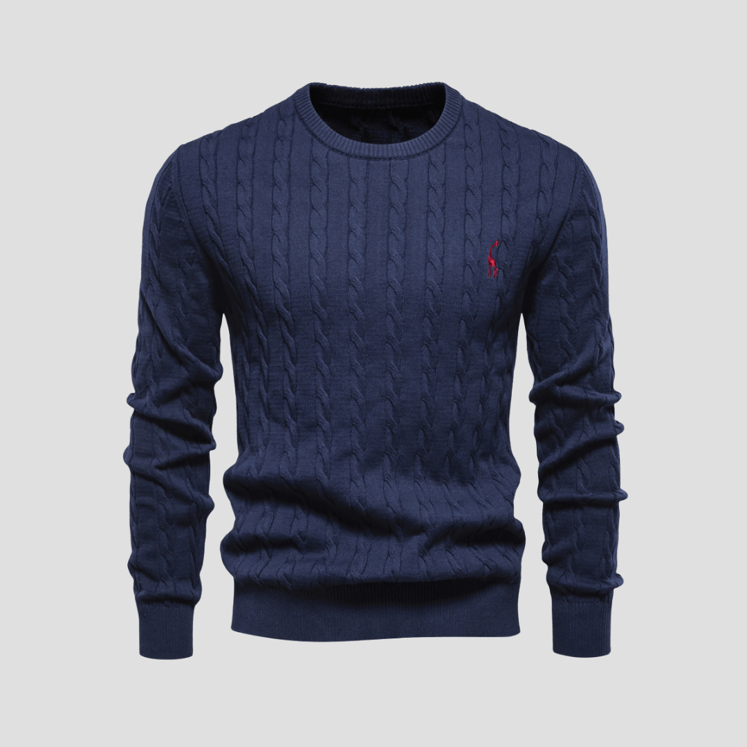 Blake | Men’s Cable Knit Crewneck Sweater