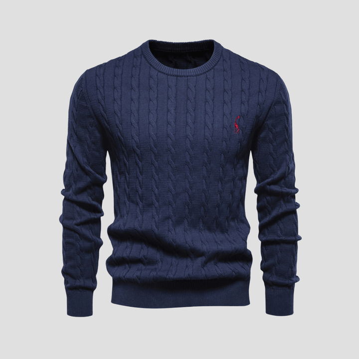 Blake | Men’s Cable Knit Crewneck Sweater
