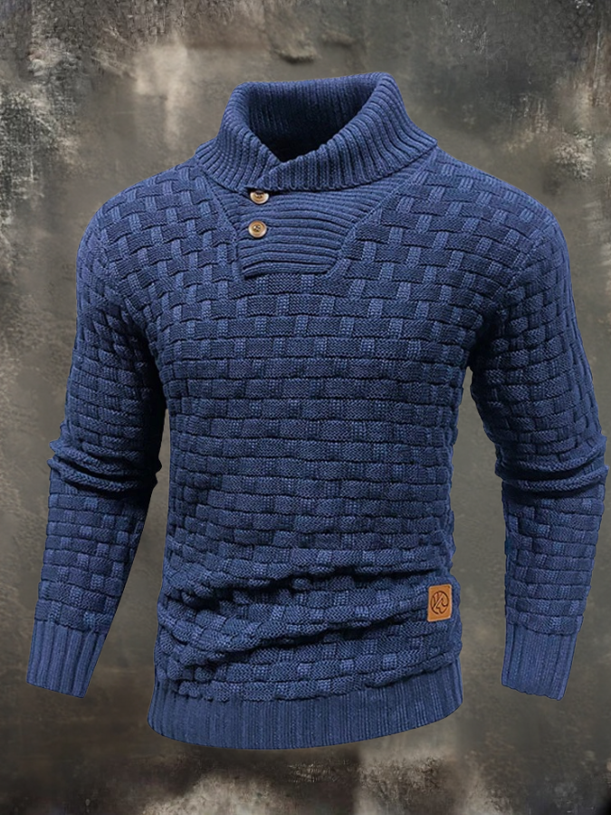 Elio | Structural Sweater with High Collar