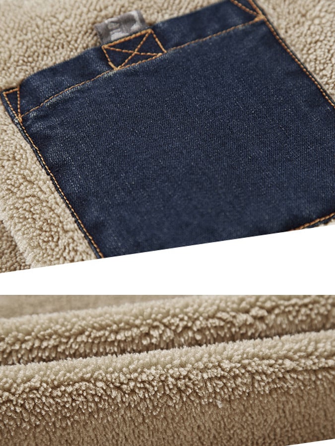 JACK HARRISON™ | RETRO SHERPA-LINED DENIM JACKET