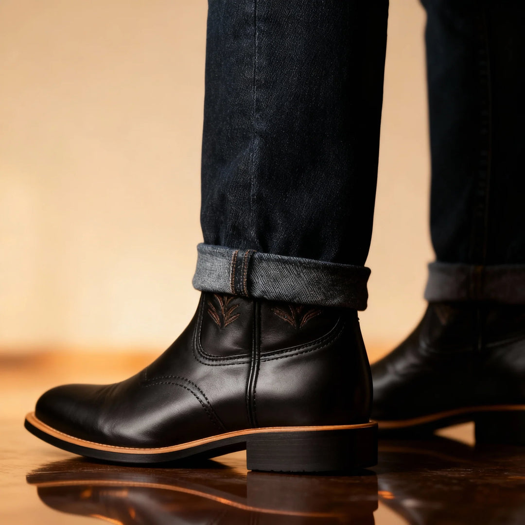 Owen | Western Leather Cowboy Boots for Men