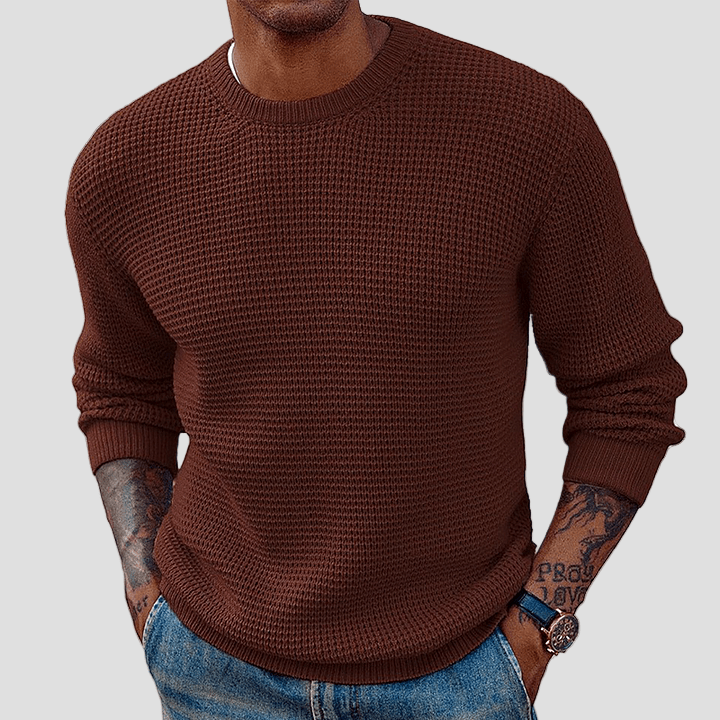 Parker | Retro Western Style Crewneck Sweater